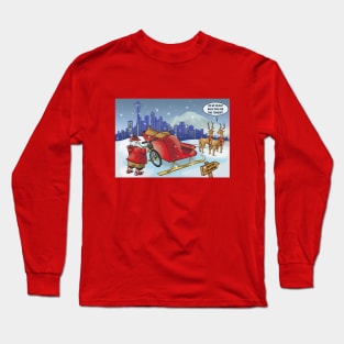 Santa's Bike Rack Long Sleeve T-Shirt